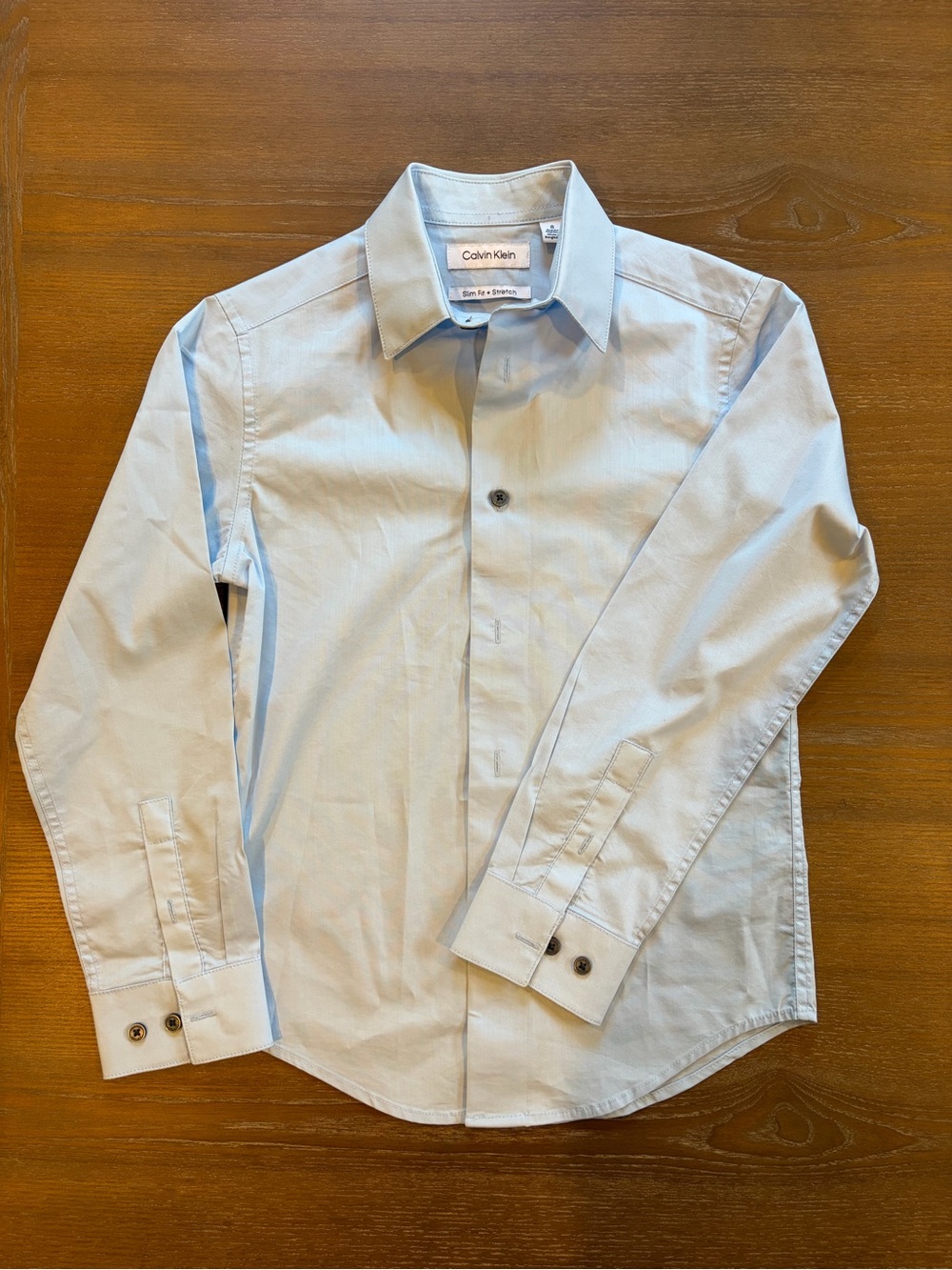 Boys Calvin Klein Pale Blue Dress Shirt